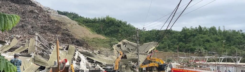 Tuga er saknað eftir ruslskriðu á Filippseyjum