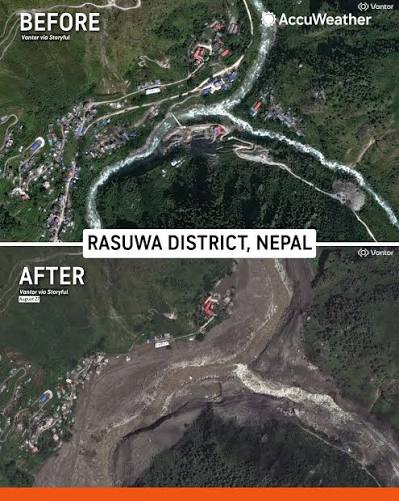 aurflóð í nepal og kína